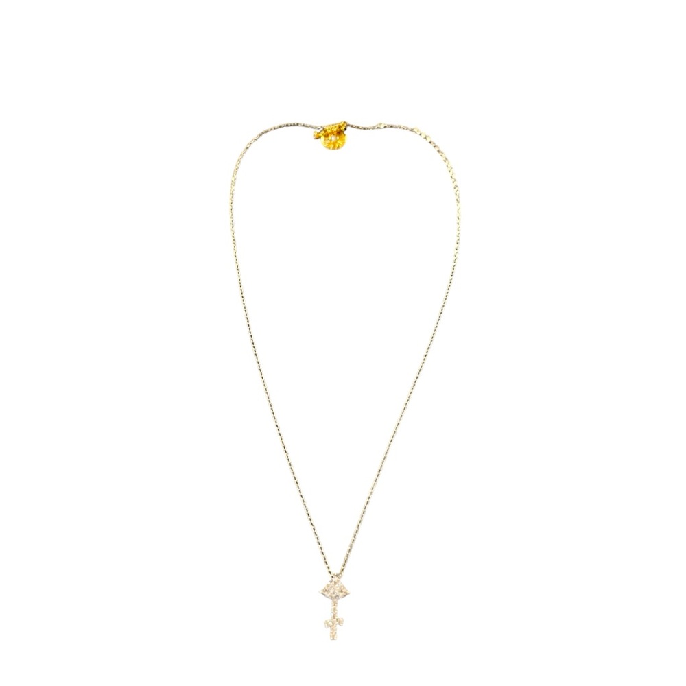 Swarovski necklace rhodium plated pendant toggle closure